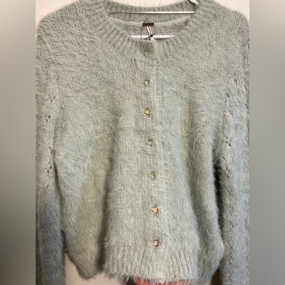 Free People | Celeste Cardi - Seafoam - Picture 7 of 9